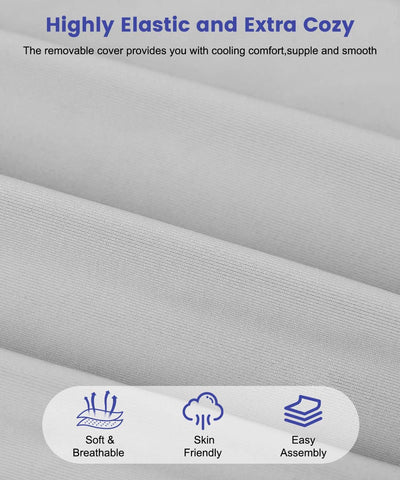 Litluxu foam-filled wedge aids comfortable positioning after hip, ankle, or fibula procedures.