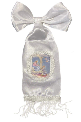 Lito 8 inch arm band with satin ribbon for ceremony day comfort