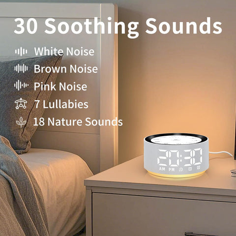 Little Dog sound machine displaying 30 soothing sounds for baby, kids, and adults.
