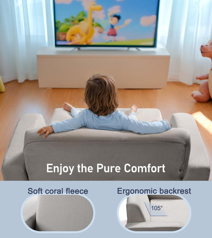 Little Dove gray lounge position, perfect for relaxing after play