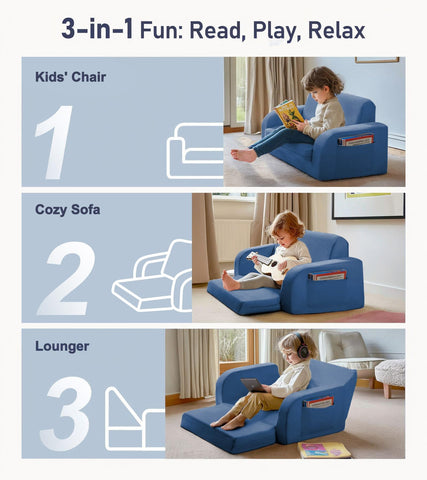 Little Dove 3-in-1 couch lounger layout offers cozy resting moments