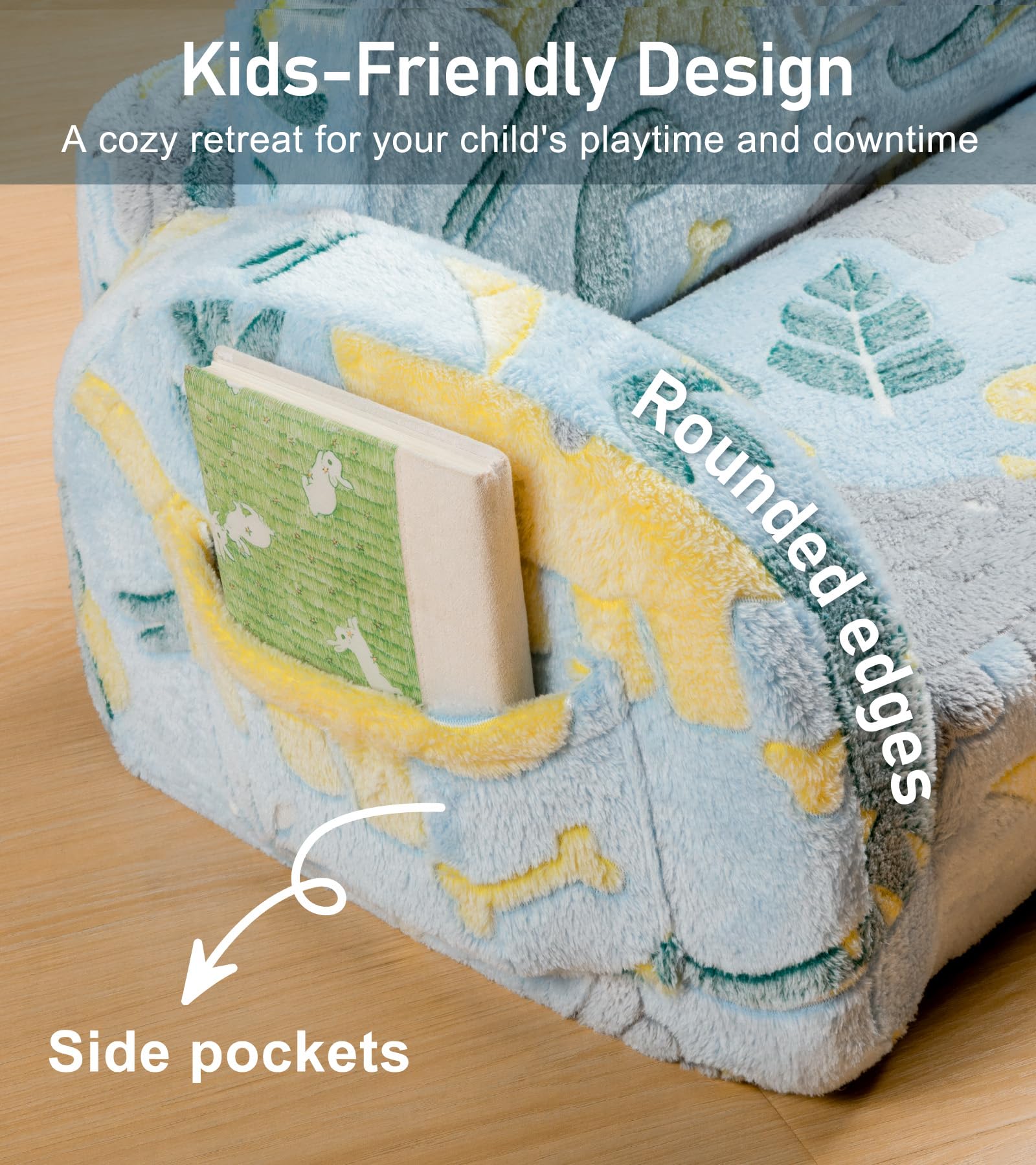 Little Dove lightweight kids sofa easy to move between rooms