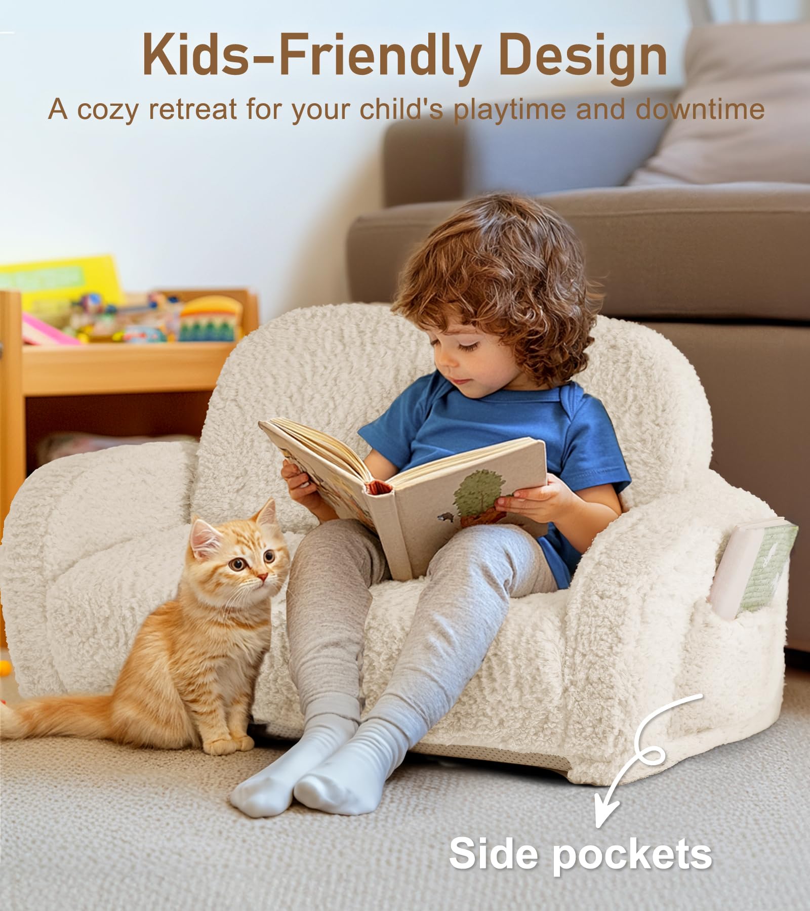 Little Dove portable kids sofa fits playrooms and nurseries