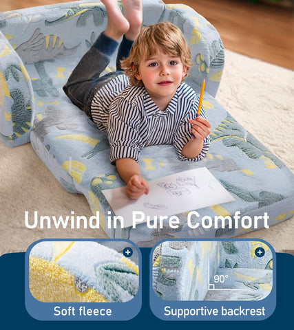 Little Dove couch side pockets holding books and toys