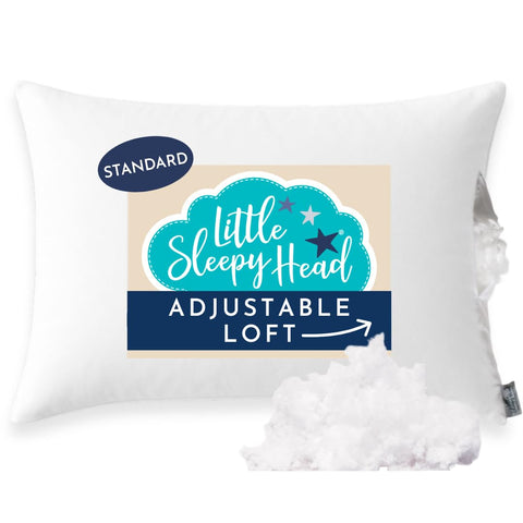 Little Sleepy Head Standard Pillow full view shows hotel-quality comfort.