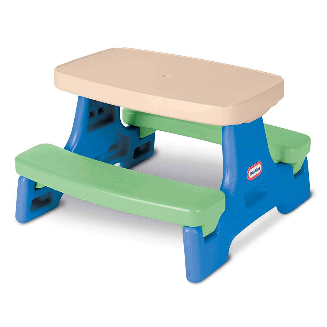 Little Tikes Easy Store Jr. Play Table open for kid-sized seating and versatile play