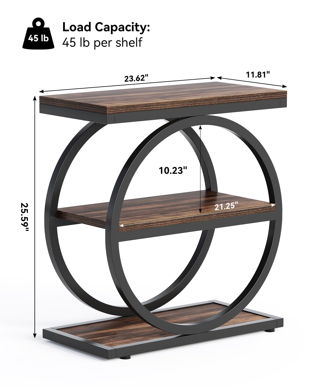 LITTLE TREE End Table blends rustic and modern elements for versatile decor.