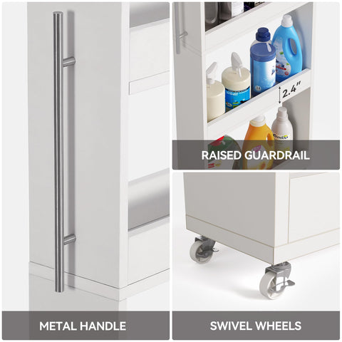Little Tree MDF construction with white finish emphasizing lightweight, quiet storage