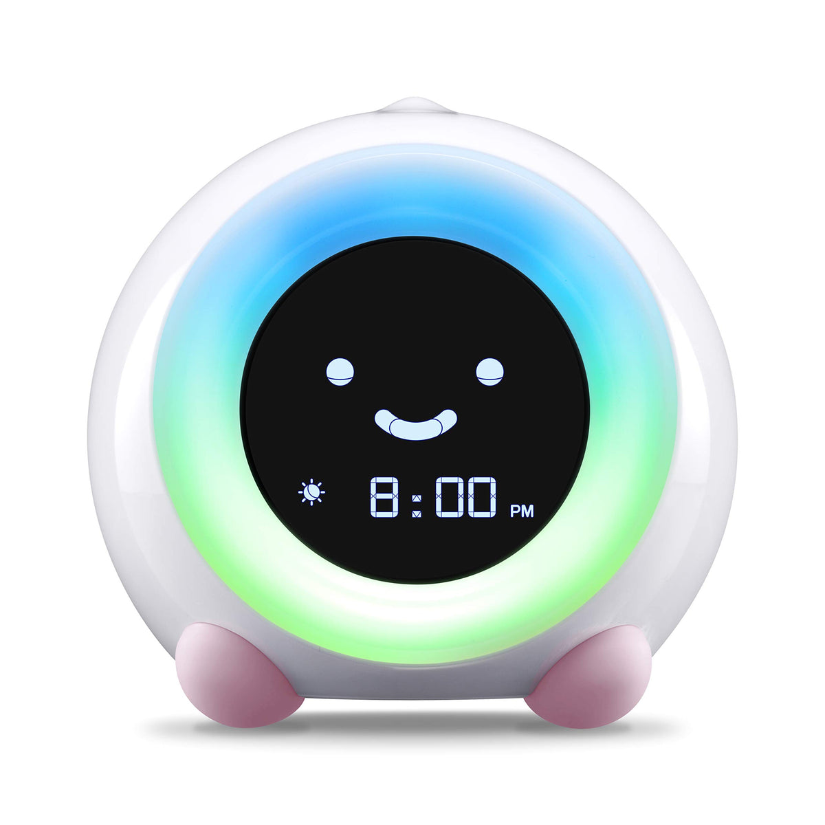 LittleHippo Mella alarm clock front view supports gentle wake-time training.