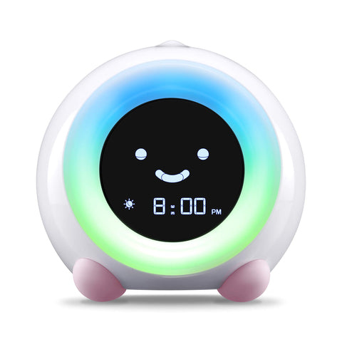 LittleHippo Mella alarm clock front view supports gentle wake-time training.