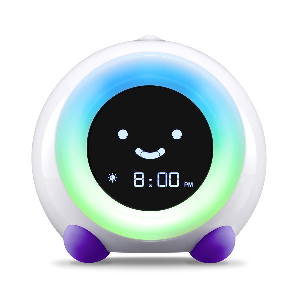LittleHippo Mella all-in-one alarm clock shows bedtime cues for a calmer morning.