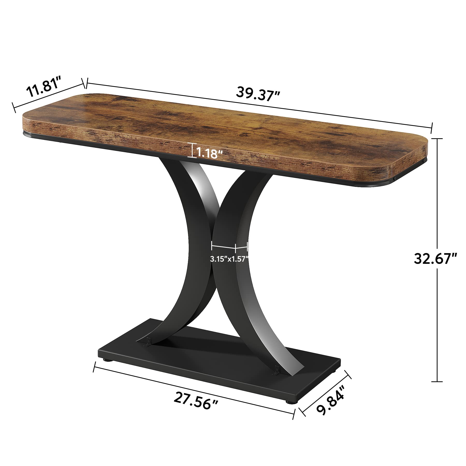 LITTLE TREE dimensions 39.37 L x 11.8 W x 32.67 H fit narrow spaces
