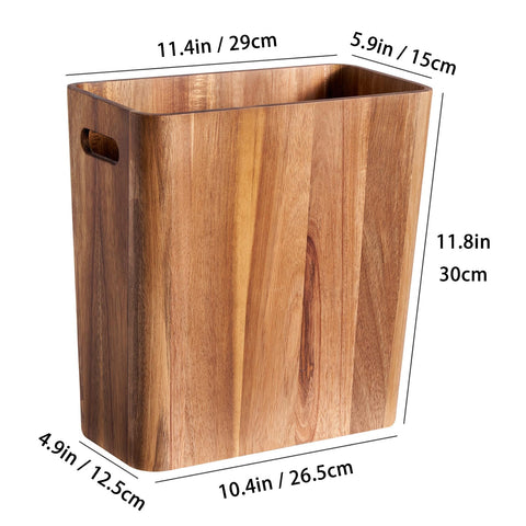 LiTY office waste basket fits desk decor with practicality.