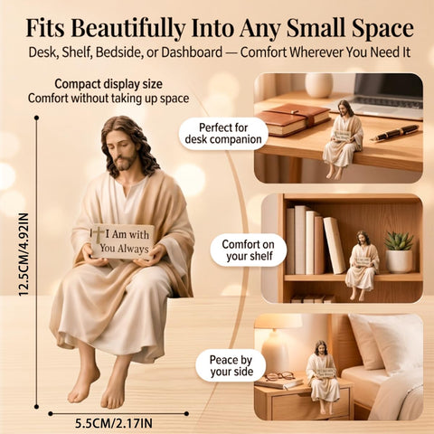 Lityso Jesus resin desk companion packaging ready as a gift