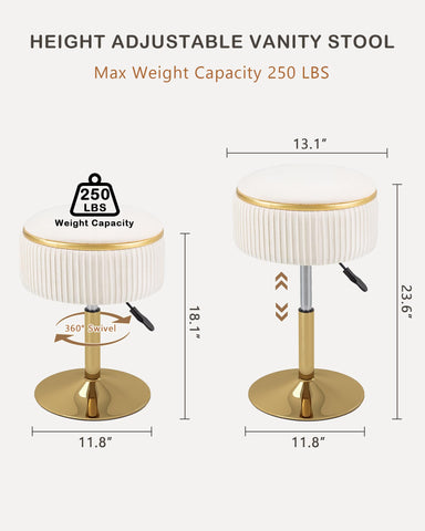 LITZFUR vanity chair suited for bathroom or makeup room use.
