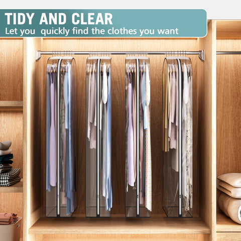 Liuoud four-pack keeps wardrobe tidy and seasonally organized.