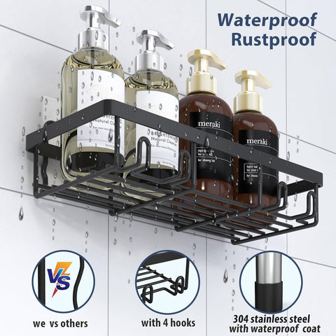 Liuoud adhesive wall mount secures shelves without any drilling