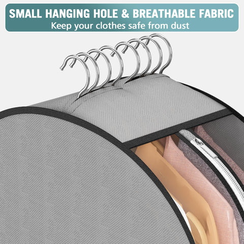 Liuoud breathable mesh fabric provides airflow for stored clothes.