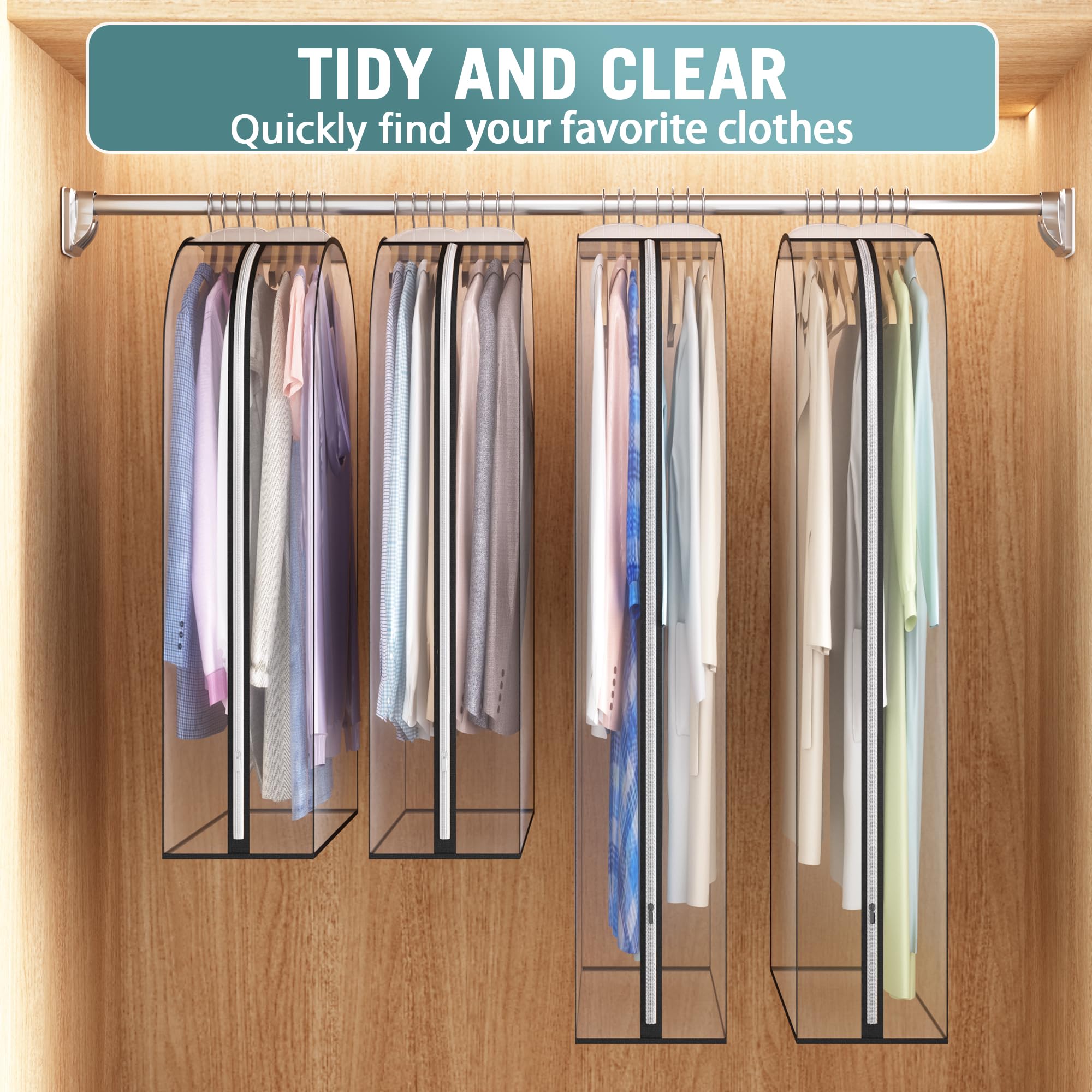 Liuoud clear visibility helps locate outfits faster in busy mornings.