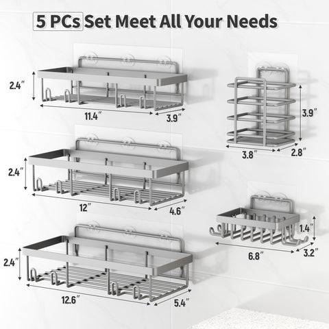 No-drill installation steps shown for convenient setup.