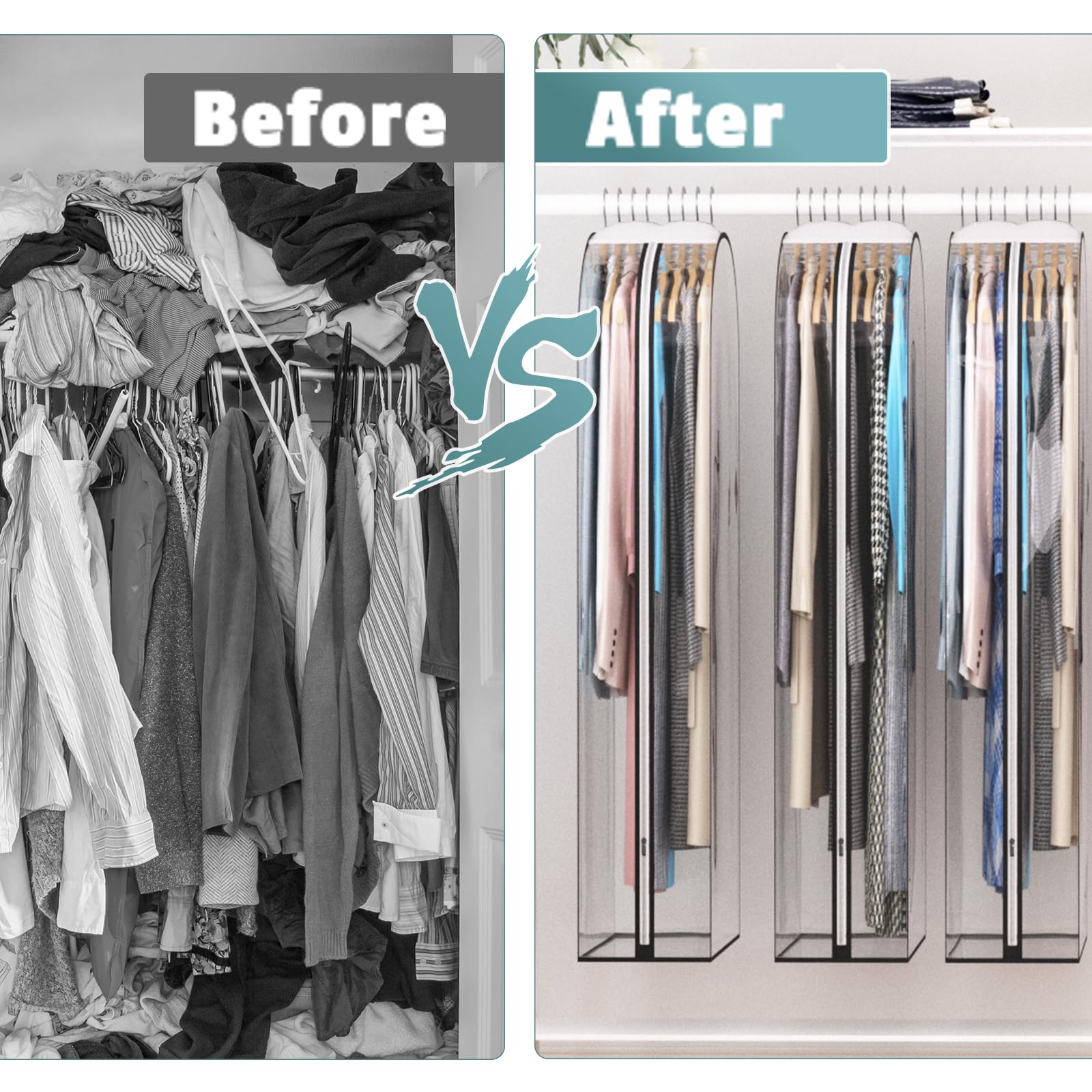 Liuoud open-wardrobe solution supports tidy closets and simple seasonal rotation.