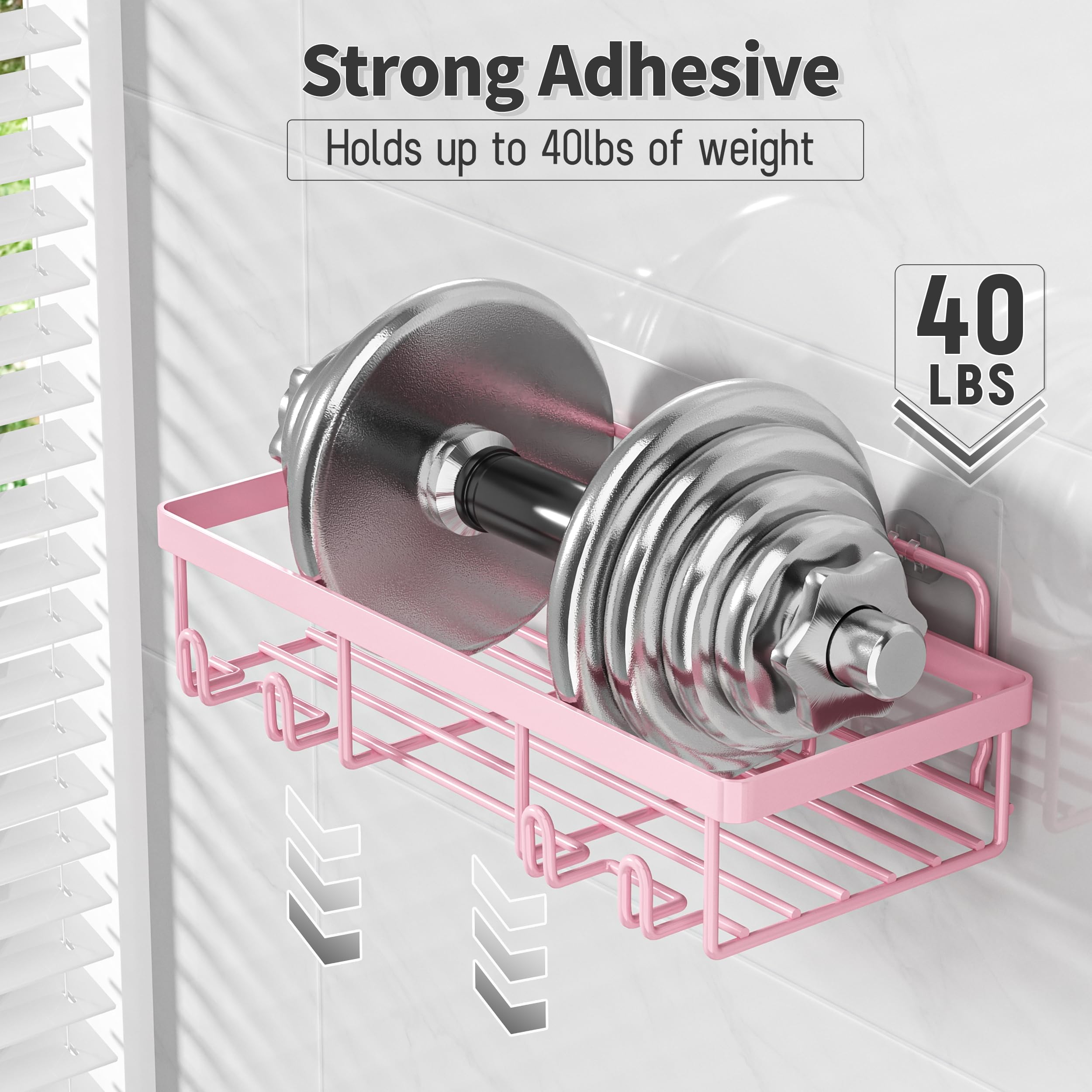 Liuoud pink soap holder provides convenient soap access in the shower