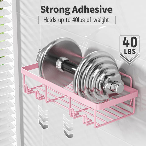 Liuoud pink soap holder provides convenient soap access in the shower