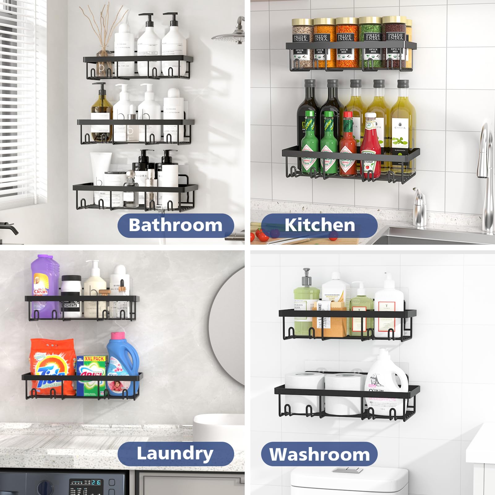 Liuoud soap holders keep bars dry and within reach in the shower