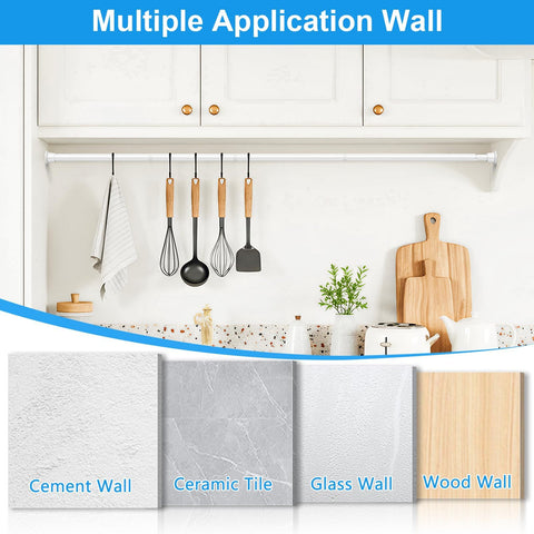 LiuReull adjustable curtain rod covers 31–76 inches.
