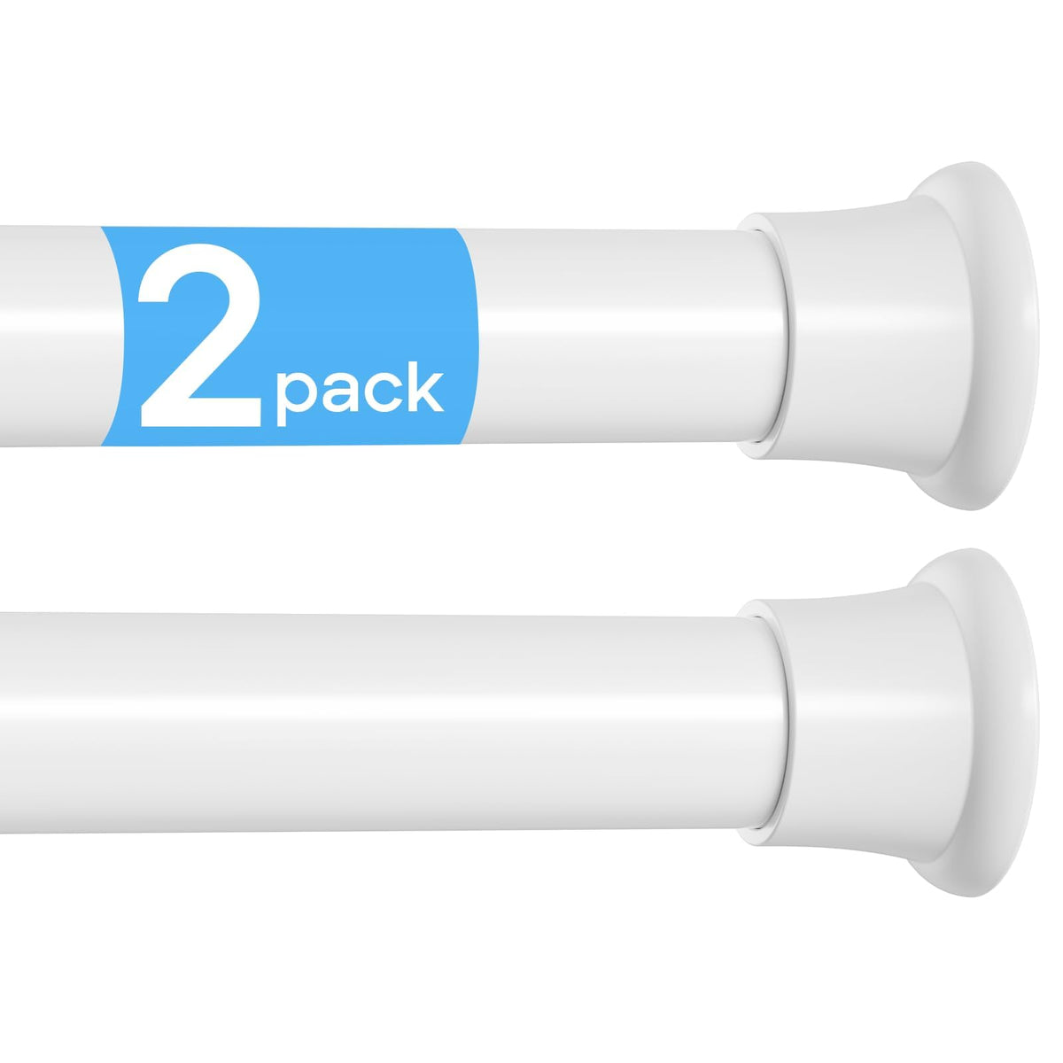 LiuReull extendable curtain rod spans walls for a secure setup.