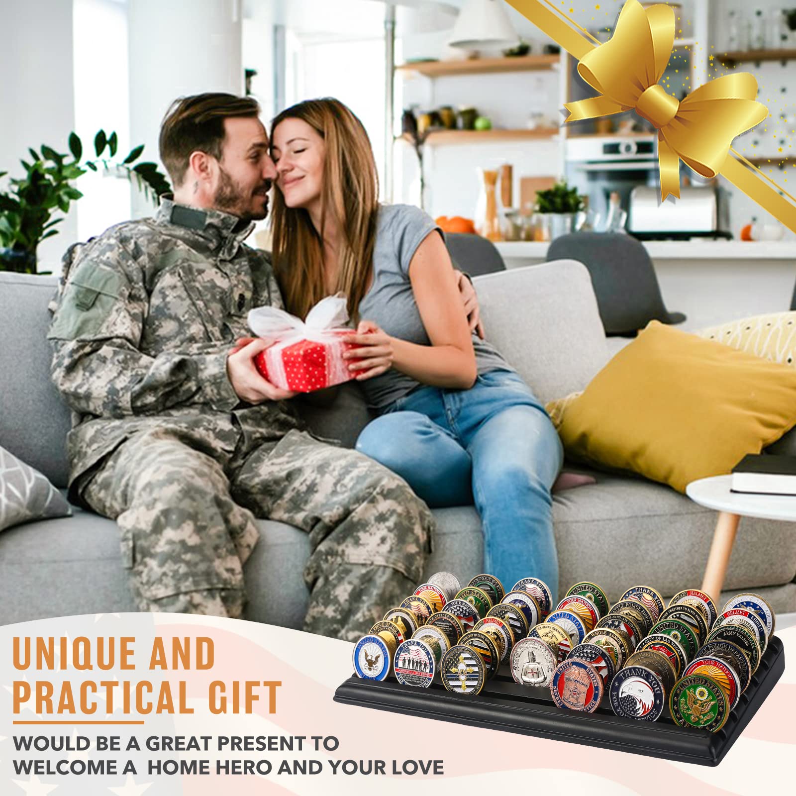 LIUYALO engraved military crest gift box highlighting thoughtful present