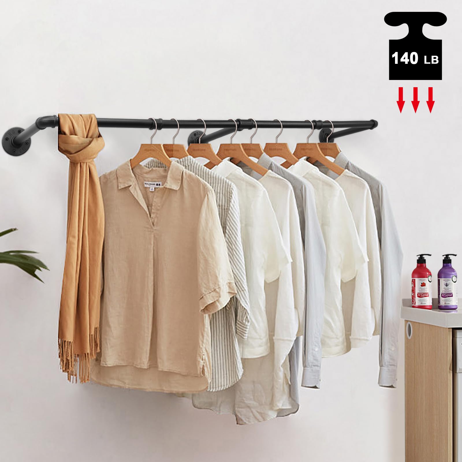 Livabber black finish steel rack resists daily wear in busy homes