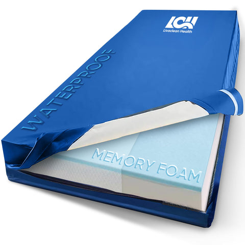 Livaclean Health twin-xl hospital bed mattress foam-layer supports all-night comfort