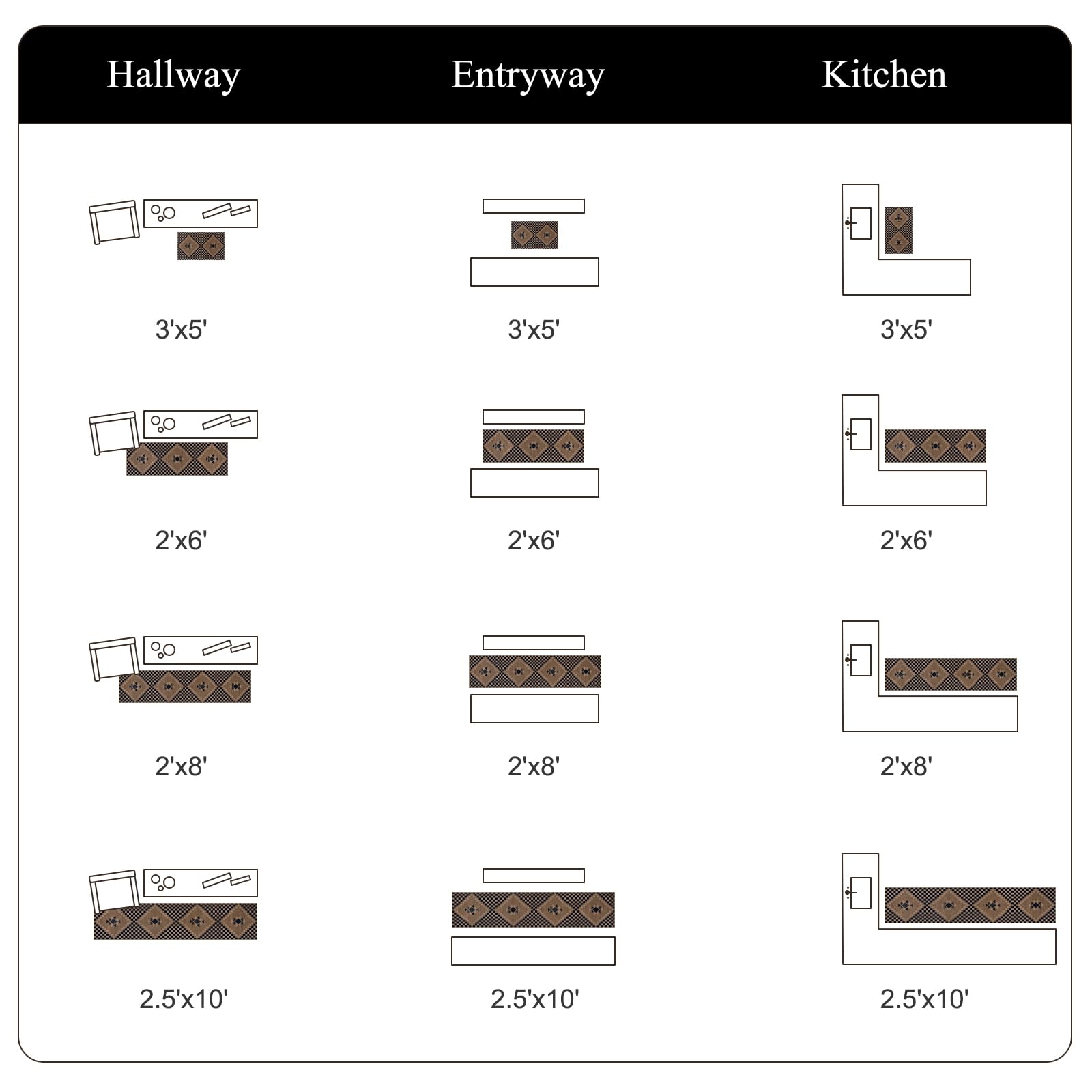 LiveBox Easy Jute Runner with neutral checkered pattern adds subtle texture.