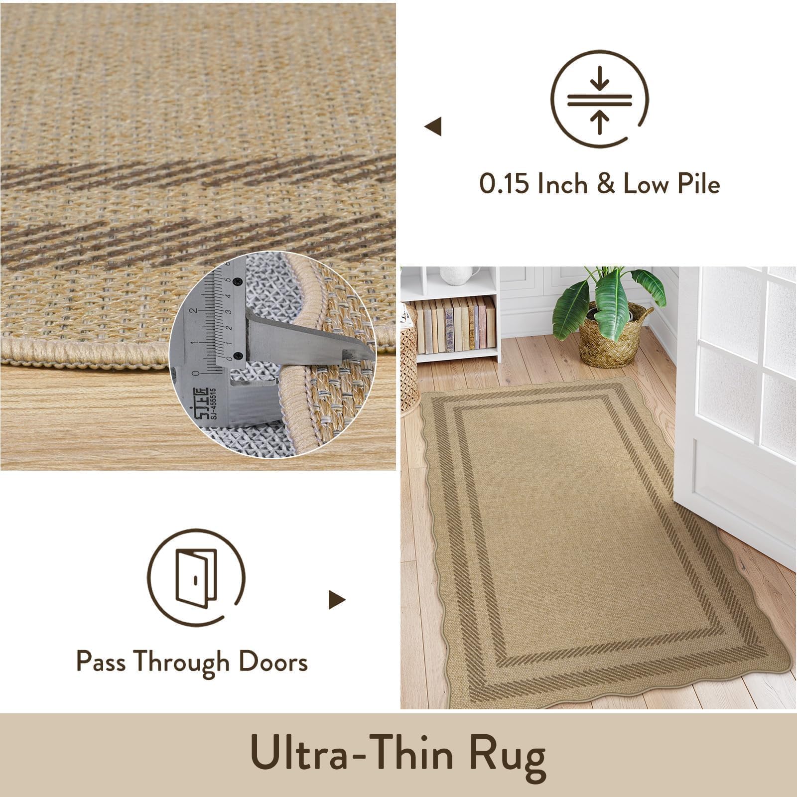 LIVEBOX entryway kitchen patio rug versatile placement for busy homes.