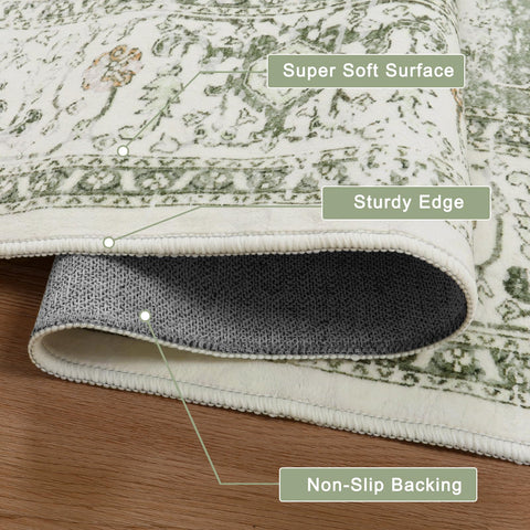 LIVEBOX low-pile 0.2 inch rug fits under doors with minimal gap.