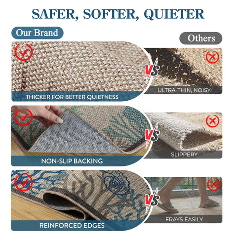 LIVEBOX durable low-pile rug resists stains and fading for high-traffic areas