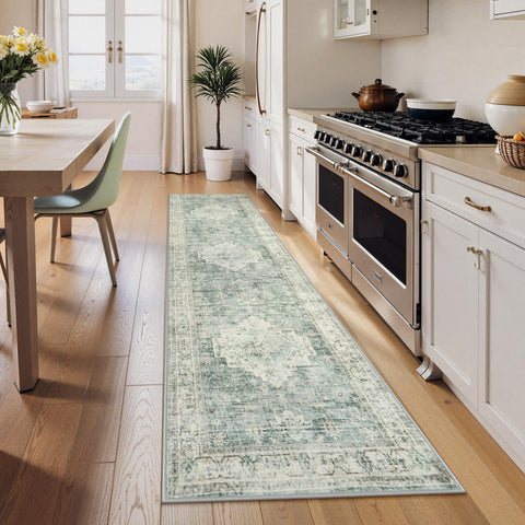 LIVEBOX Low-pile rug resists dust and pet hair for easy care.