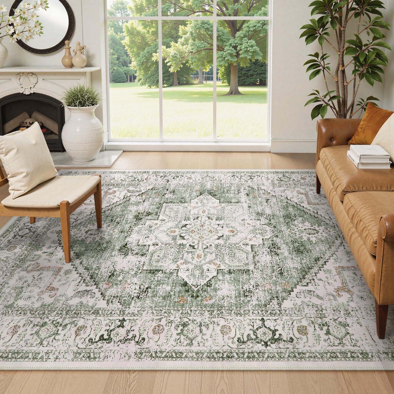 LiveBOX non-slip backing helps keep the rug in place on hardwood floors during daily activity.