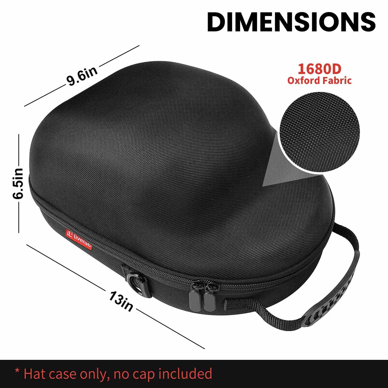 Livelab hat case stores up to six hats in a tidy stack.