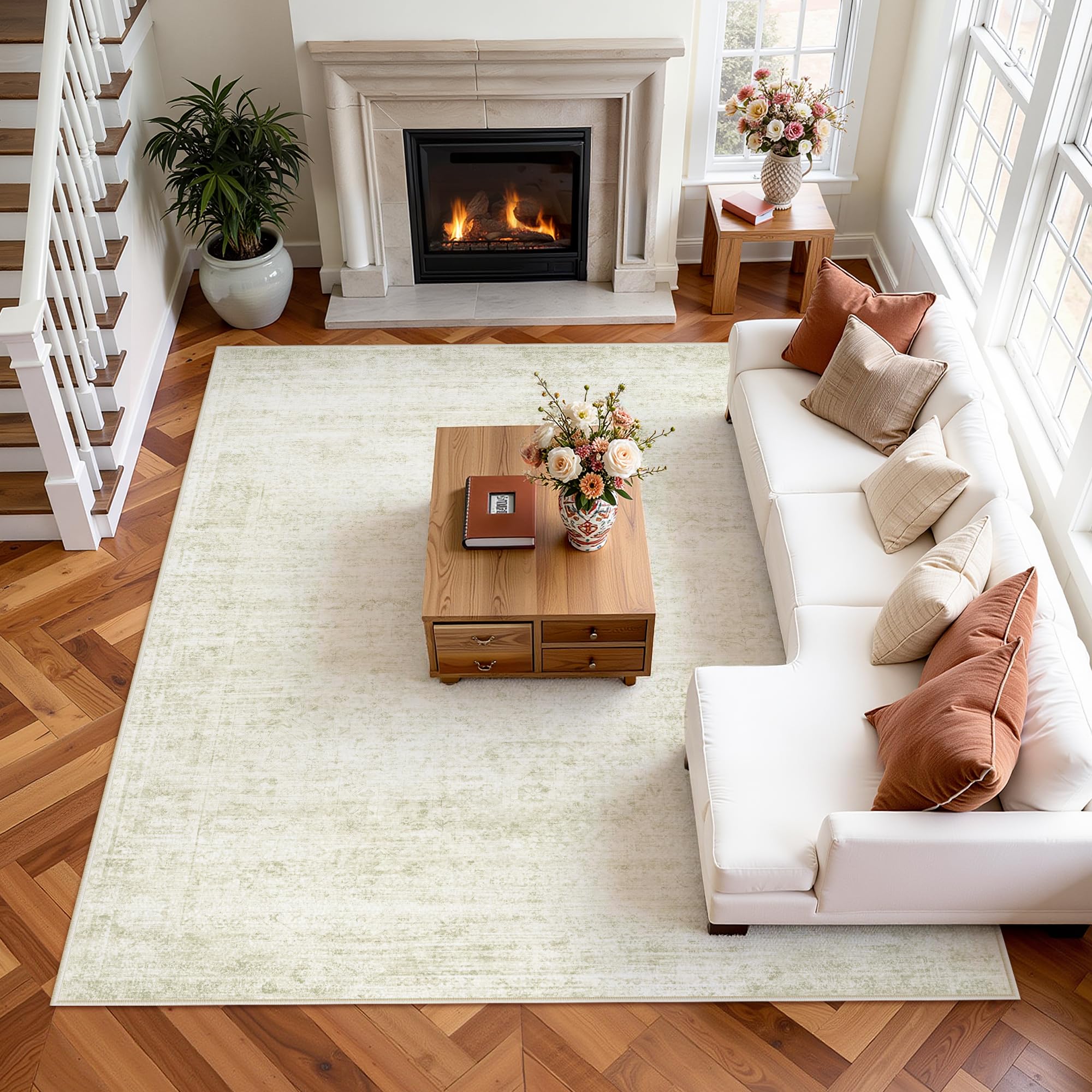 LIVELYGLOW ultra-thin rug slides easily under doors