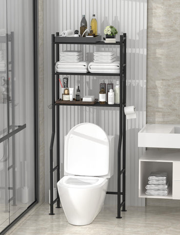Livilord bathroom shelves metal tower shows sturdy carbon steel construction.