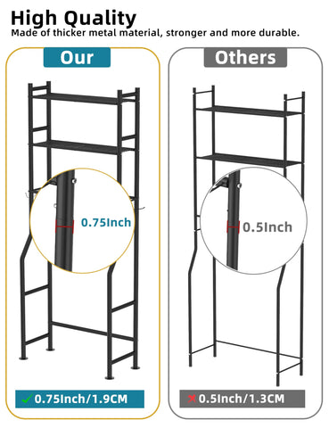 Livilord freestanding bathroom storage rack fits compact spaces cleanly.