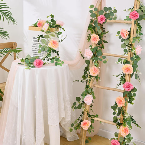 Livole 13ft artificial garland provides dramatic length for wide installations.