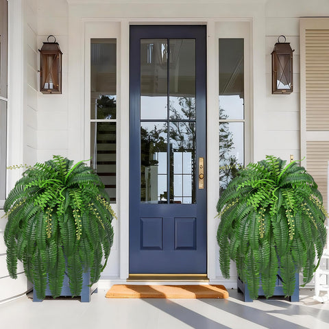 Livole 67-inch outdoor fake fern for patios adds lush greenery