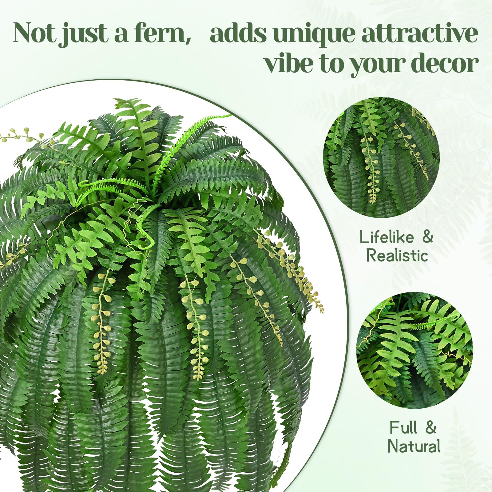 Livole bendable fern leaves for custom shaping