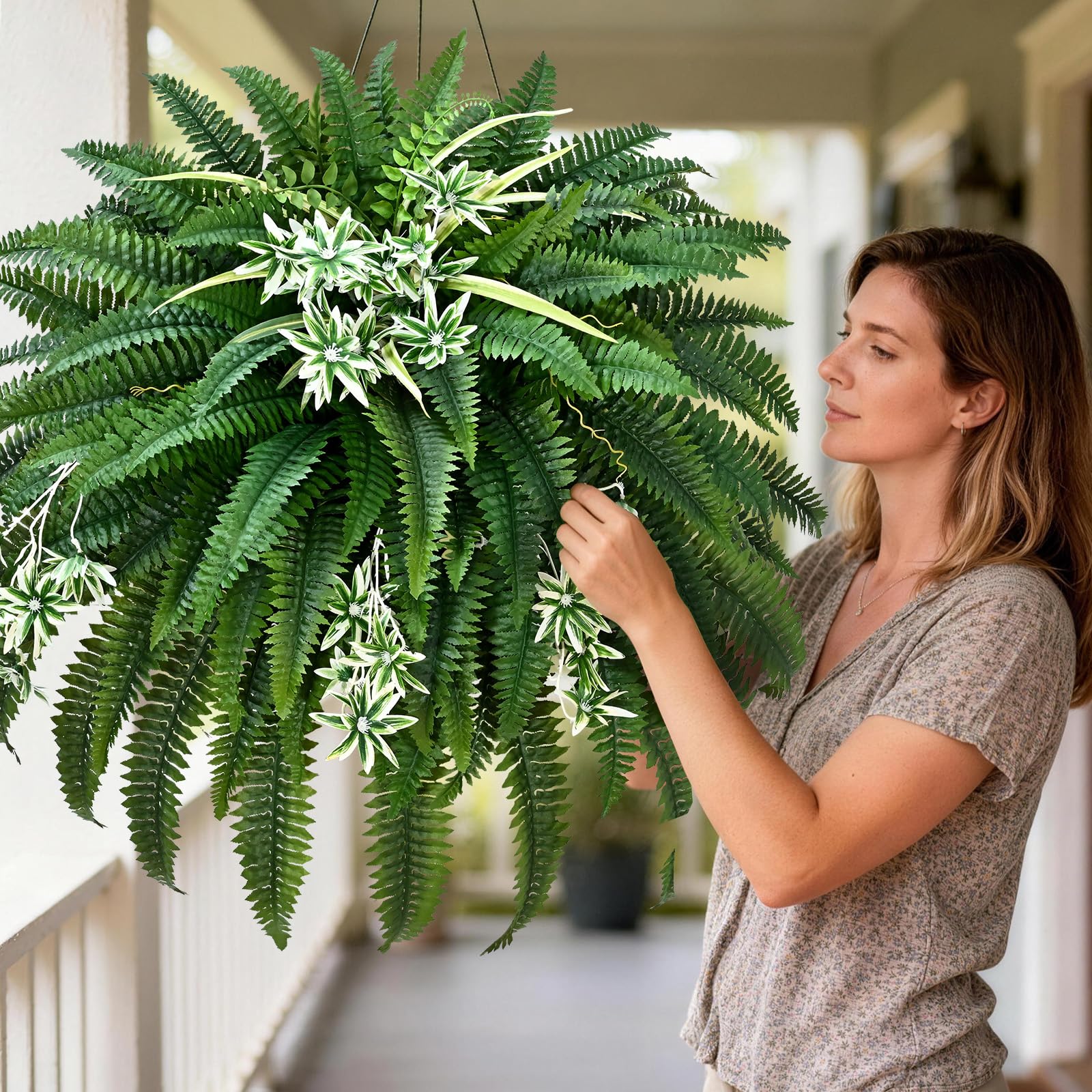 Livole ferns with bendable wires to shape the silhouette effectively