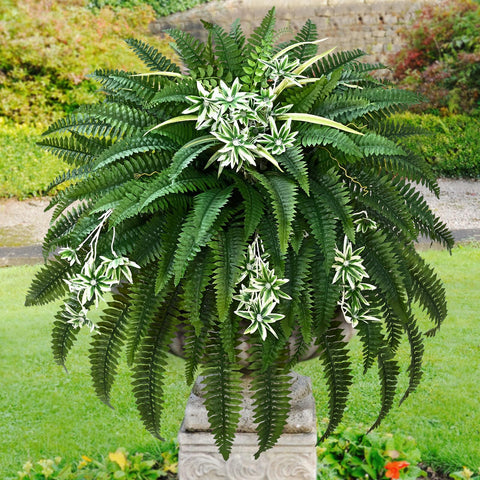 Livole giant 60-inch artificial fern serving as a bold focal point
