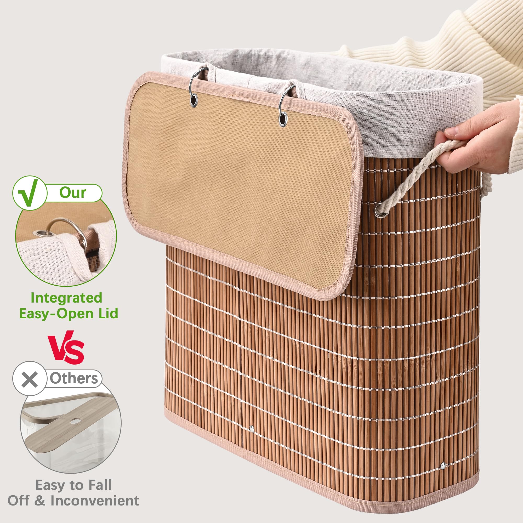 Livole 36L capacity organizer fits multiple rooms, from bath to RV.
