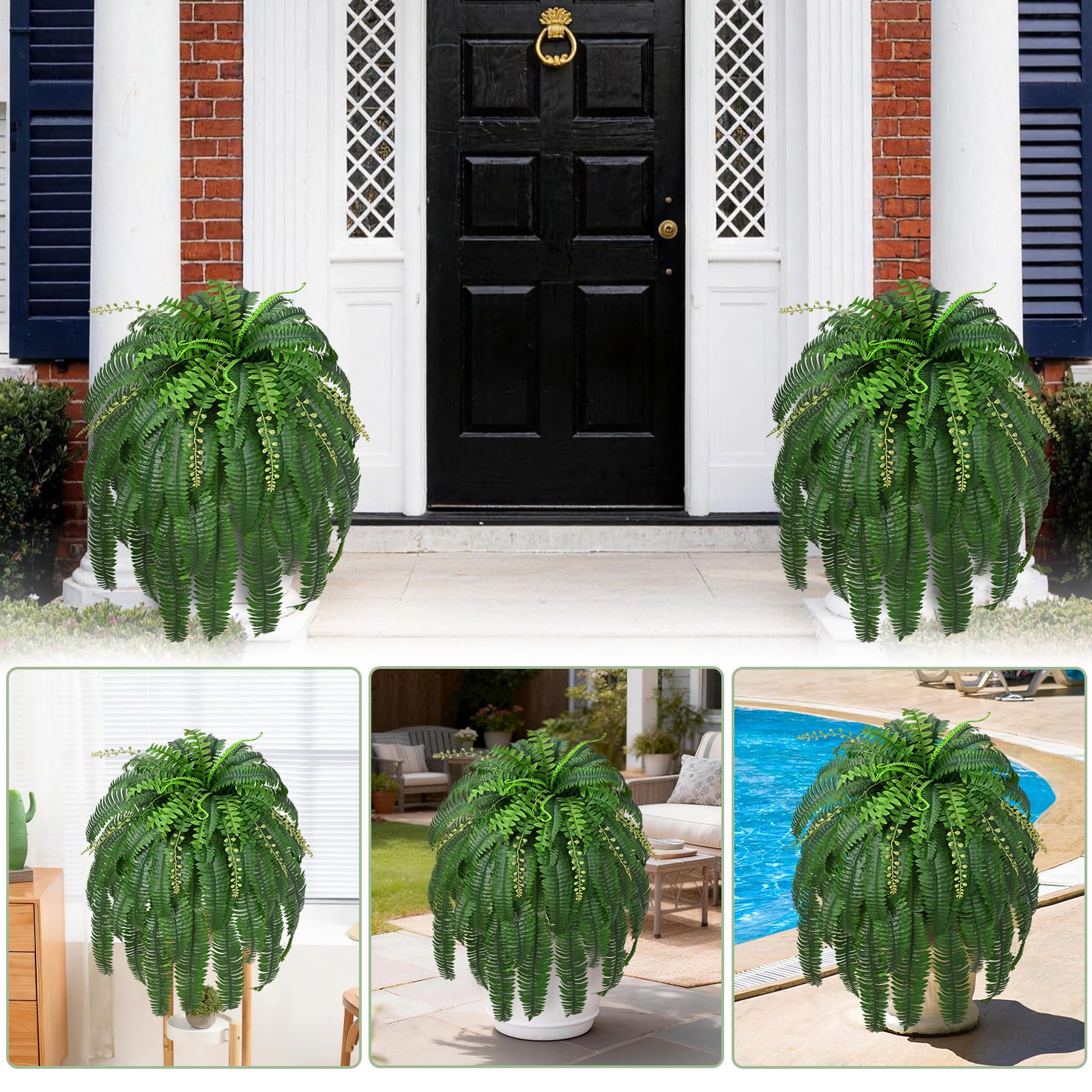 Livole outdoor hanging fern decor for porches